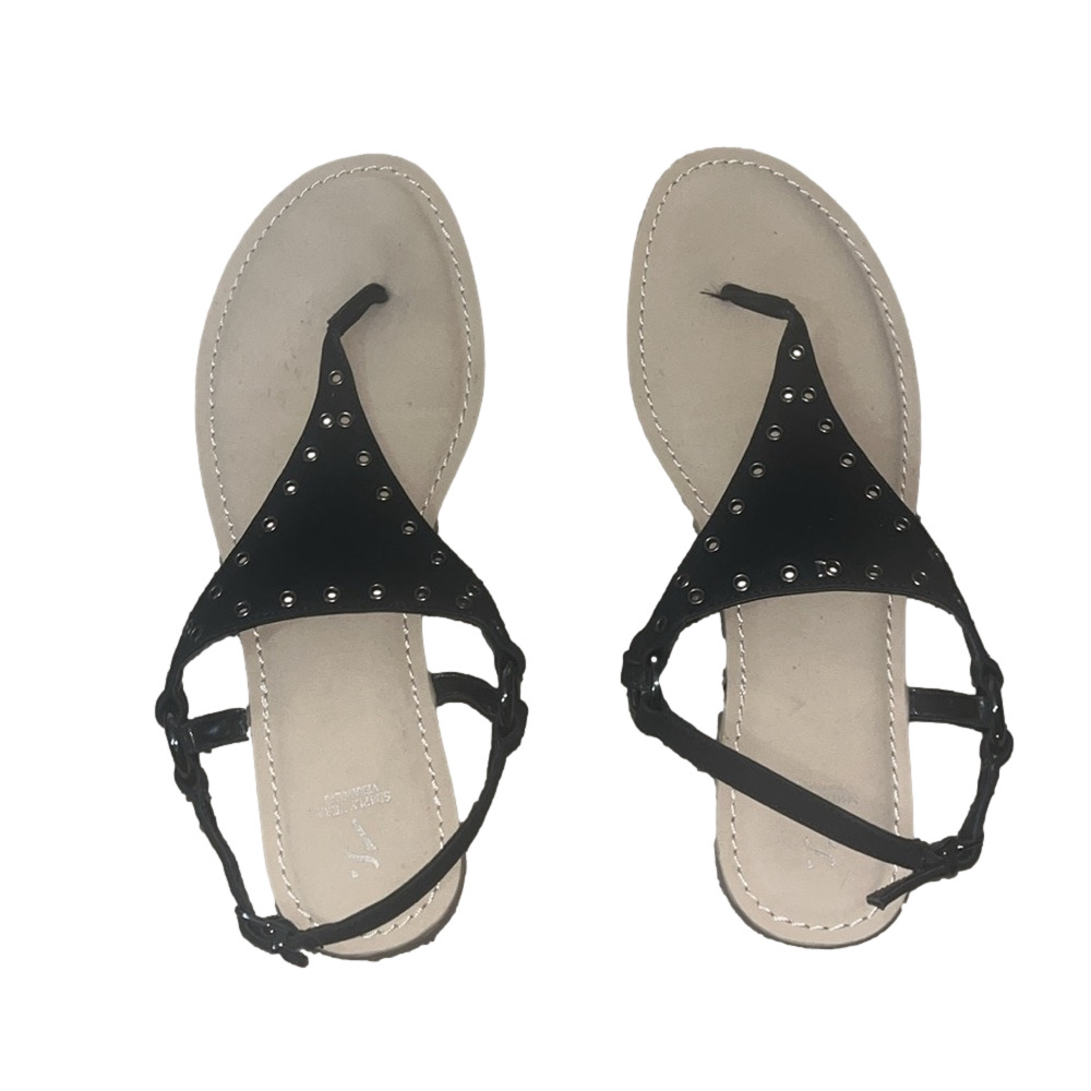simply vera vera wang black and tan sandals